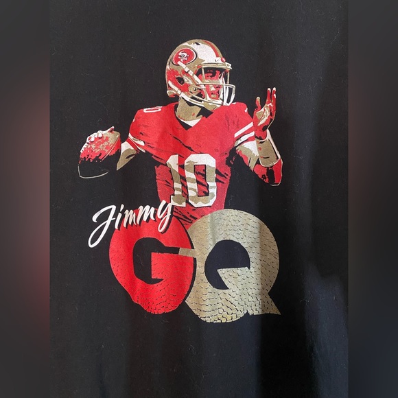49er Jimmy Garoppolo Graphic Tee Size 2XL T Shirt Women Kids Men - Picture 2 of 4